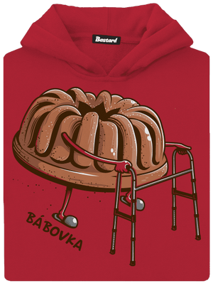 Bábovka dětská mikina klokanka Fire Red