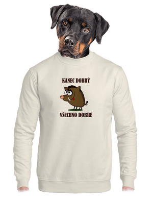 unisex mikina bez kapuce