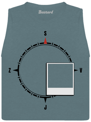 Zdoláno dámské tílko volné Heather Deep Teal
