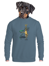 unisex mikina bez kapuce