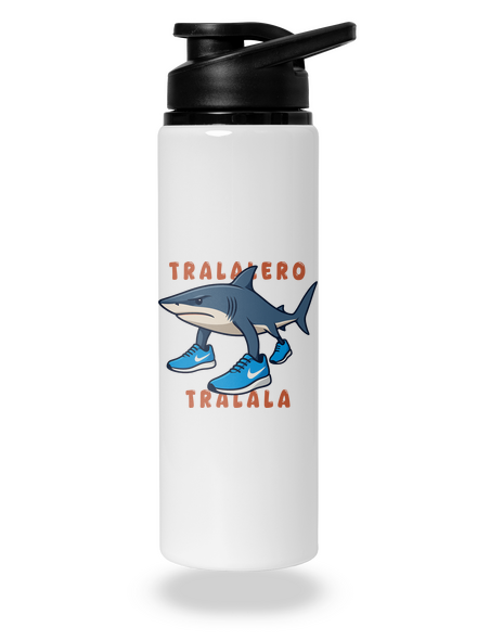 Tralalero Tralala – Italian Brainrot lahev na vodu White