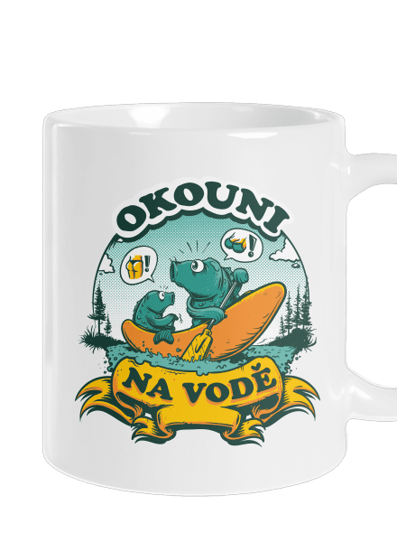 Okouni na vodě klasický hrnek White
