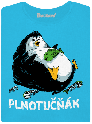 Plnotučňák dámské tričko s lemem Blue Atol