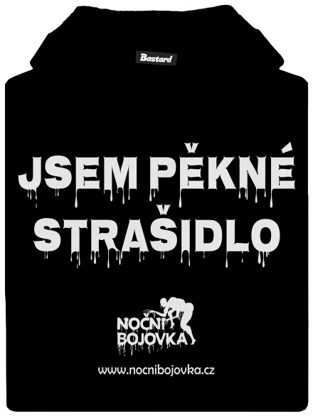 Jsem pěkné strašidlo dětská mikina klokanka Black