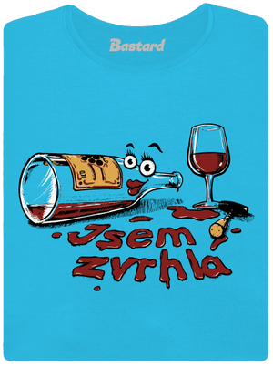 Zvrhlá dámské tričko s lemem Blue Atol