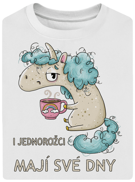 Jednorožci mají své dny unisex tričko oversized White