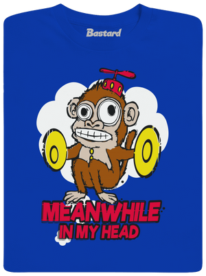 Monkey in my head dětské tričko Royal Blue