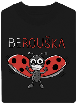 Berouška unisex mikina bez kapuce Black