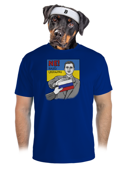 Ne! Radši Ukrajinu pánské sportovní tričko Royal Blue Mal