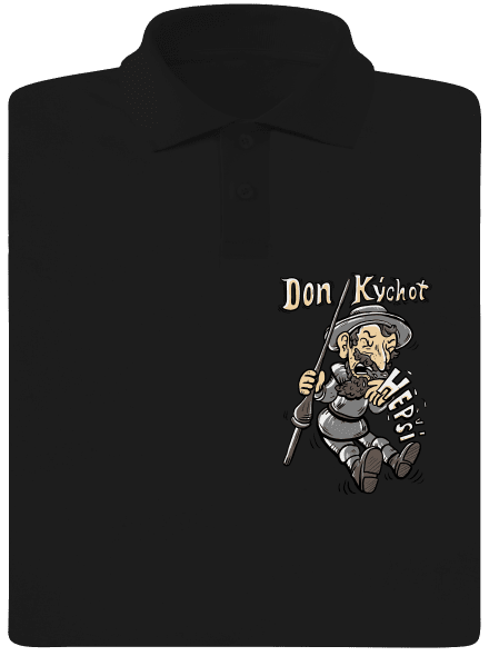 Don Kýchot pánská polokošile Black