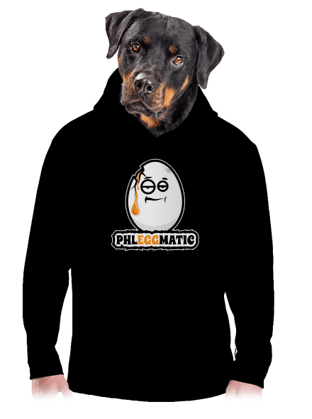 Phleggmatic pánská mikina klokanka Black