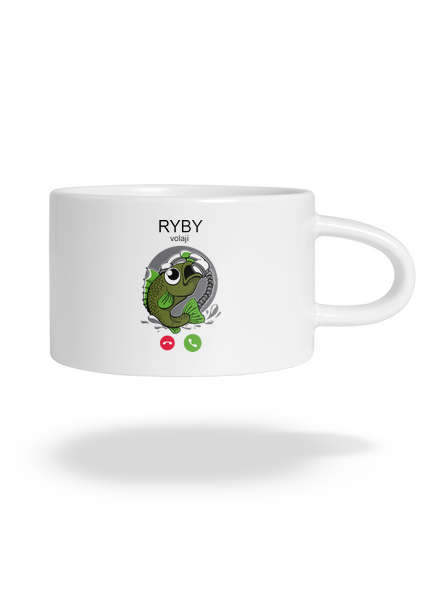 Ryby volají hrnek makronka White