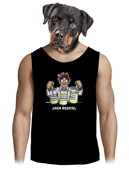 Jsem ředitel pánské tílko Black