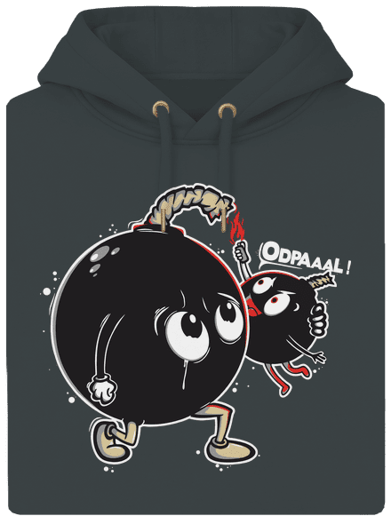 Bomby unisex mikina premium Charcoal