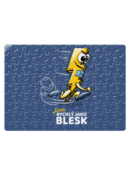 Rychlý jako blesk puzzle White