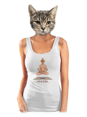 Fuckír dámské tílko klasické White