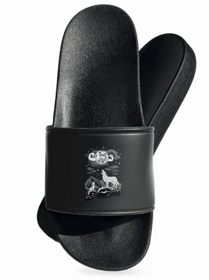 Vlčí árie pantofle Black