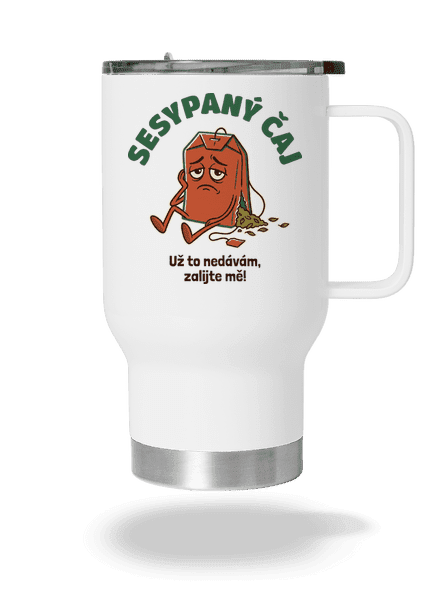 Sesypaný čaj termohrnek White