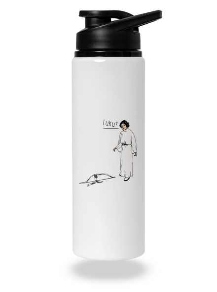 Luke a Leia lahev na vodu White