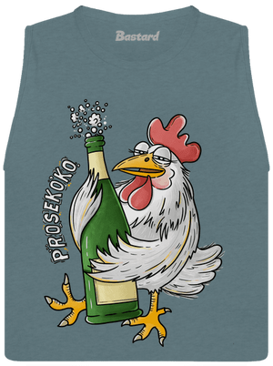 Prosekoko dámské tílko volné Heather Deep Teal