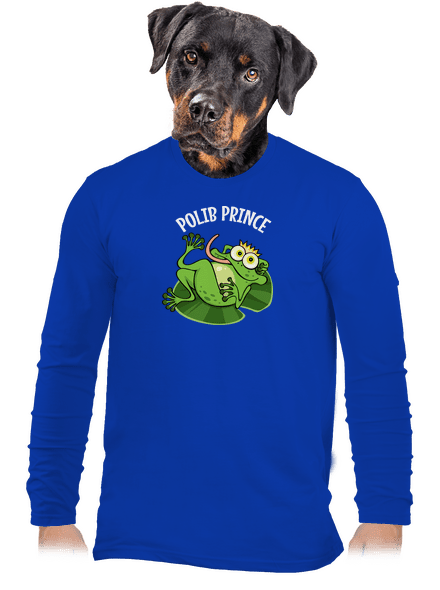 Polib princeznu a prince pánské dlouhý rukáv Royal Blue