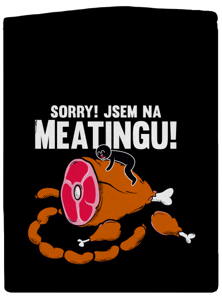Meating pánská mikina na zip Black