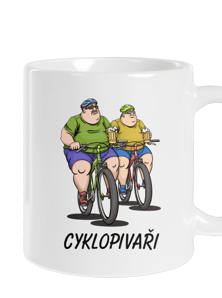 Cyklopivaři klasický hrnek White