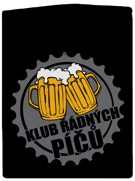 Klub řádných píčů dámská mikina na zip Black