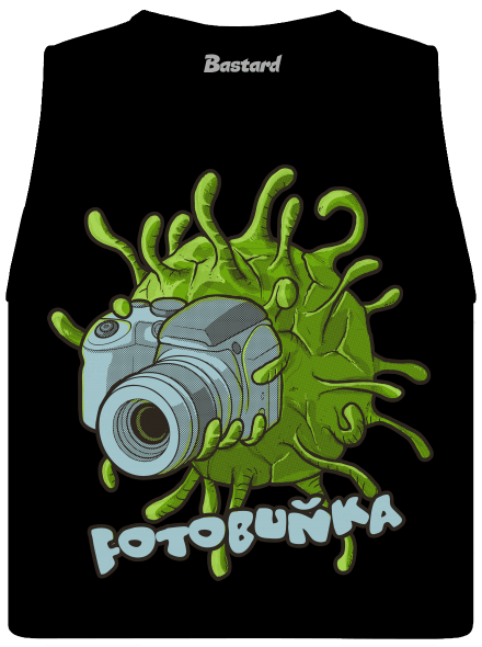 Fotobuňka dámské tílko volné Black