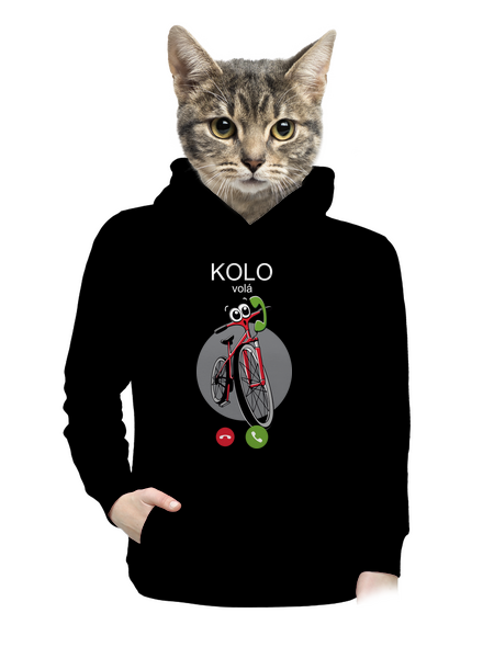 Kolo volá dámská mikina klokanka Black