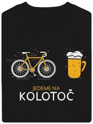 Jedeme na kolotoč unisex mikina bez kapuce Black