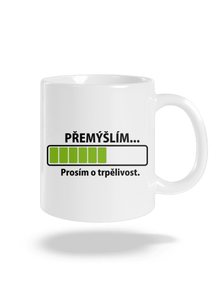Přemýšlím klasický hrnek White