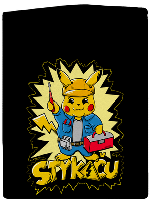 Stykaču pánská mikina na zip Black