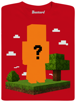 Minecraft z vlastní fotky dětské tričko Red