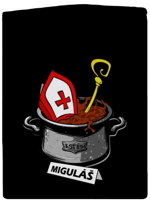 Miguláš dámská mikina na zip Black