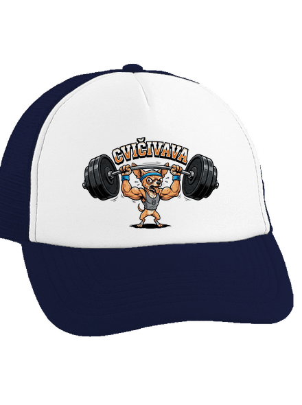 Cvičivava kšiltovka truckerka French Navy cap