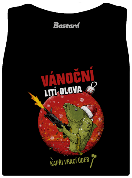 Vánoční lití olova dámské tílko klasické Black