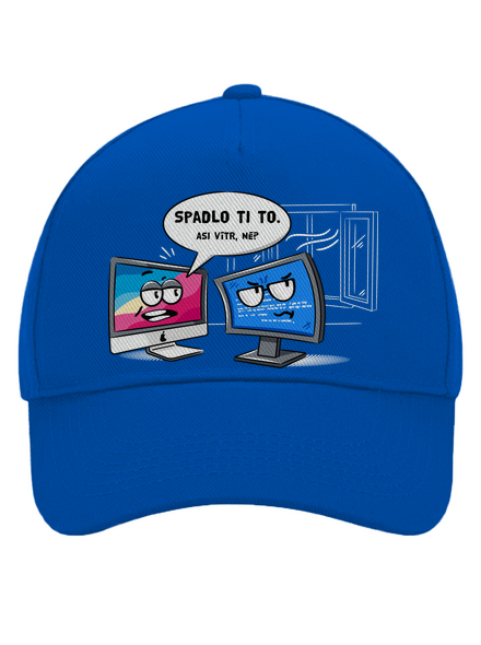 Mac vs. Windows kšiltovka baseballka Bright Royal