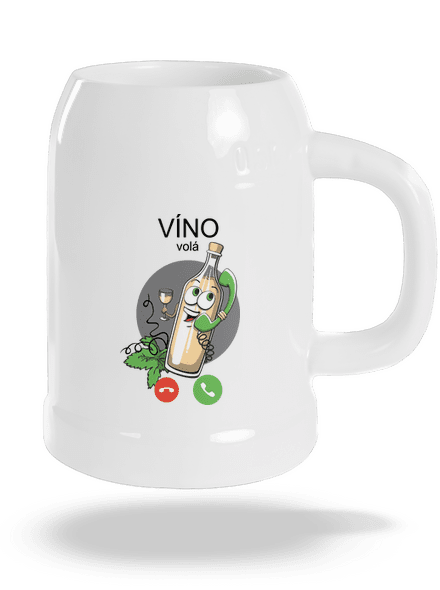 Bílé víno volá půllitr White