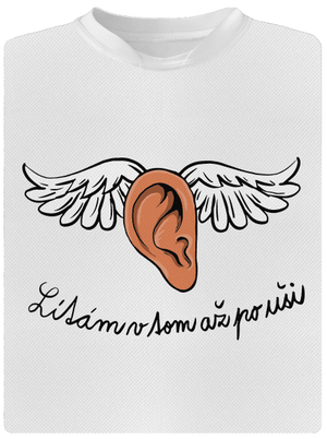 Až po uši pánské sportovní tričko White