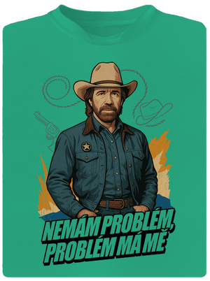 B19: Chuck Norris z Walker, Texas Ranger pánské sportovní tričko Mint Mal