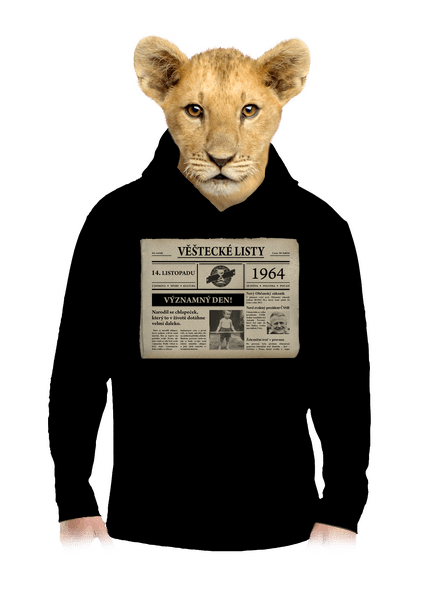 Věštecké listy dětská mikina klokanka Black