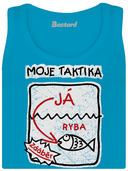 Rybářská taktika dámské tílko klasické Blue Atol