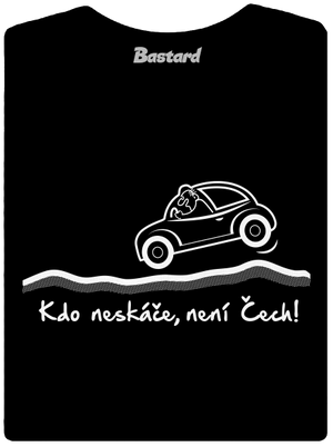 Kdo neskáče dámské tričko s lemem Black