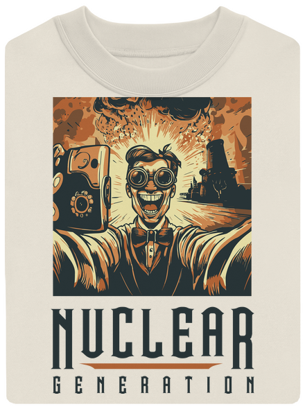 Nuclear generation unisex mikina bez kapuce Off White