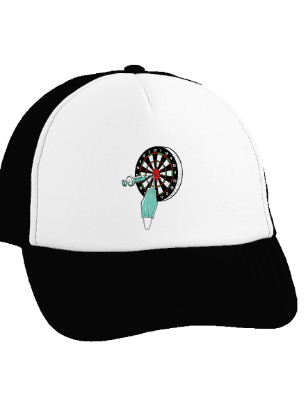 Zásah kšiltovka truckerka Black cap