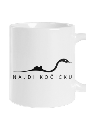 Najdi kočičku klasický hrnek White