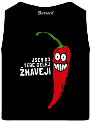 Spalující touha pánské tílko Black