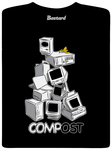 Compost dětské tričko Black