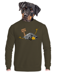 unisex mikina bez kapuce